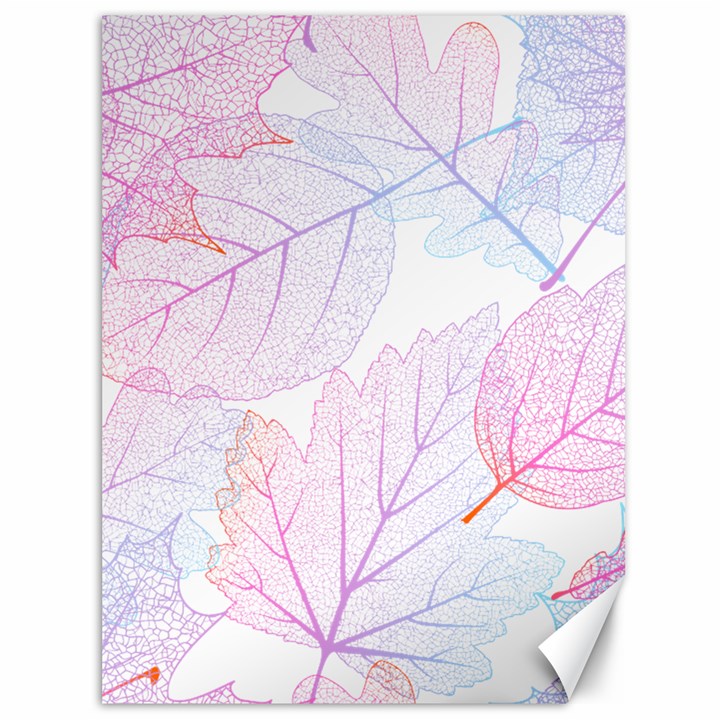 Beautiful Autumn Leaves Vector Seamless Pattern 02 Canvas 36  x 48 