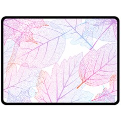 Beautiful Autumn Leaves Vector Seamless Pattern 02 Double Sided Fleece Blanket (large)  by Sobalvarro