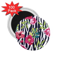 Seamless Flower Patterns Vector 01 2 25  Magnets (100 Pack)  by Sobalvarro