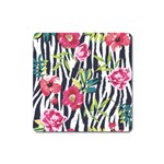 Seamless Flower Patterns Vector 01 Square Magnet Front