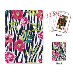 Seamless Flower Patterns Vector 01 Playing Cards Single Design (rectangle) by Sobalvarro