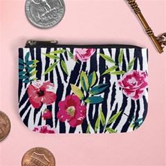 Seamless Flower Patterns Vector 01 Mini Coin Purse by Sobalvarro