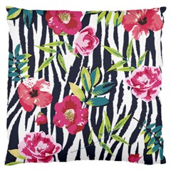 Seamless Flower Patterns Vector 01 Large Flano Cushion Case (one Side) by Sobalvarro