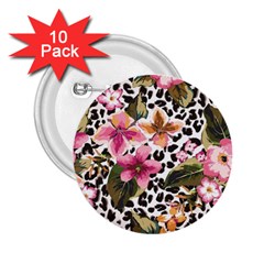 Seamless Flower Patterns Vector 03 2 25  Buttons (10 Pack)  by Sobalvarro