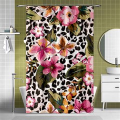 Seamless Flower Patterns Vector 03 Shower Curtain 48  X 72  (small)  by Sobalvarro