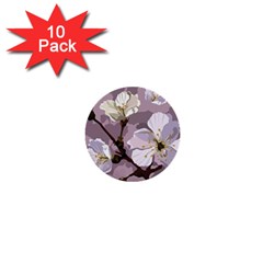 Peach Blossom Seamless Pattern Vector 1  Mini Buttons (10 Pack)  by Sobalvarro