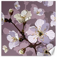 Peach Blossom Seamless Pattern Vector Canvas 12  X 12  by Sobalvarro