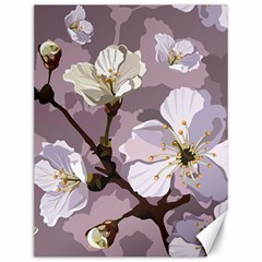 Peach Blossom Seamless Pattern Vector Canvas 12  X 16  by Sobalvarro