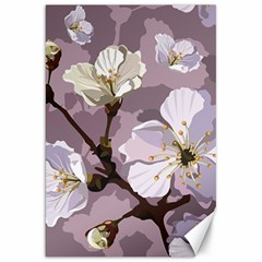 Peach Blossom Seamless Pattern Vector Canvas 20  X 30 