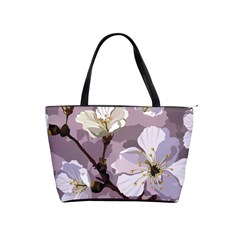 Peach Blossom Seamless Pattern Vector Classic Shoulder Handbag by Sobalvarro