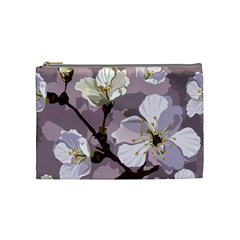 Peach Blossom Seamless Pattern Vector Cosmetic Bag (medium) by Sobalvarro