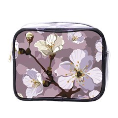 Peach Blossom Seamless Pattern Vector Mini Toiletries Bag (one Side) by Sobalvarro