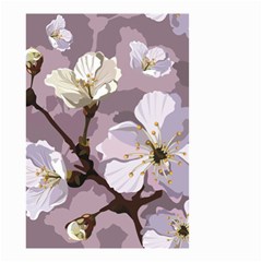 Peach Blossom Seamless Pattern Vector Small Garden Flag (two Sides) by Sobalvarro