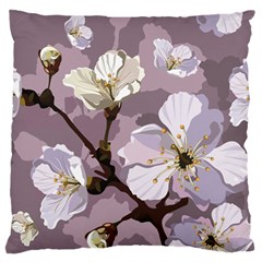 Peach Blossom Seamless Pattern Vector Standard Flano Cushion Case (one Side) by Sobalvarro