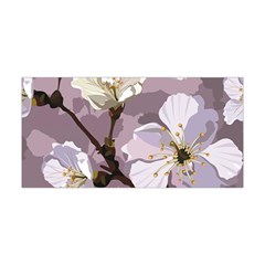 Peach Blossom Seamless Pattern Vector Yoga Headband by Sobalvarro