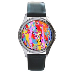 Confetti Nights 2a Round Metal Watch by impacteesstreetweartwo