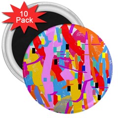 Confetti Nights 2a 3  Magnets (10 Pack)  by impacteesstreetweartwo