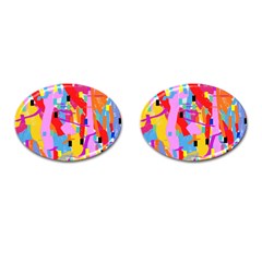 Confetti Nights 2a Cufflinks (oval)