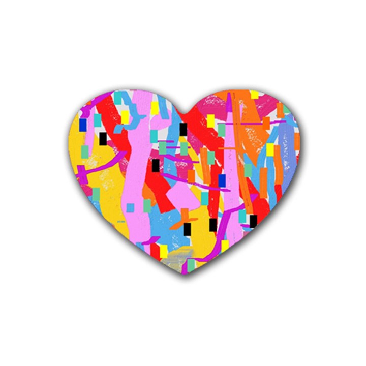 Confetti Nights 2a Heart Coaster (4 pack) 