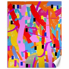 Confetti Nights 2a Canvas 11  X 14  by impacteesstreetweartwo