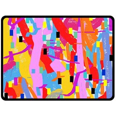 Confetti Nights 2a Double Sided Fleece Blanket (large) 