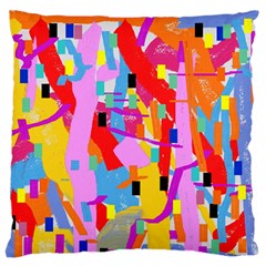 Confetti Nights 2a Large Flano Cushion Case (one Side)