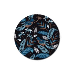 Birds In The Nature Rubber Coaster (round)  by Sobalvarro