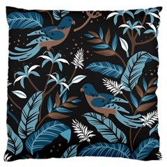 Birds In The Nature Large Cushion Case (one Side) by Sobalvarro