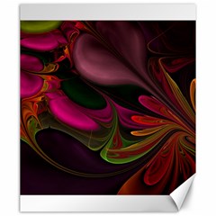 Fractal Abstract Colorful Floral Canvas 20  X 24  by Pakrebo