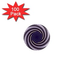 Fractal Strings Pattern Texture 1  Mini Magnets (100 Pack)  by Pakrebo