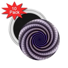 Fractal Strings Pattern Texture 2 25  Magnets (10 Pack)  by Pakrebo