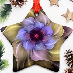 Fractal Flower Petals Colorful Ornament (star) by Pakrebo