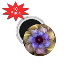 Fractal Flower Petals Colorful 1 75  Magnets (10 Pack)  by Pakrebo