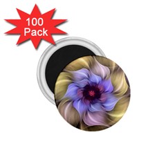 Fractal Flower Petals Colorful 1 75  Magnets (100 Pack)  by Pakrebo