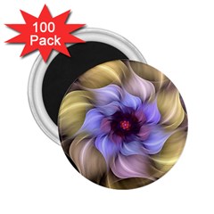 Fractal Flower Petals Colorful 2 25  Magnets (100 Pack)  by Pakrebo