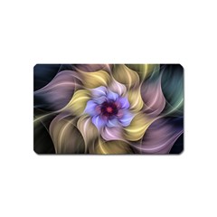 Fractal Flower Petals Colorful Magnet (name Card) by Pakrebo