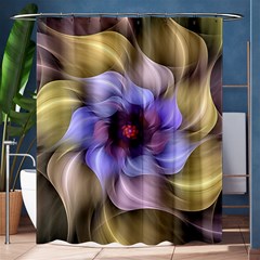 Fractal Flower Petals Colorful Shower Curtain 60  X 72  (medium)  by Pakrebo