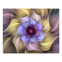 Fractal Flower Petals Colorful Double Sided Flano Blanket (large)  by Pakrebo