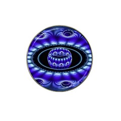 Fractal Blue Sphere 3d Pattern Hat Clip Ball Marker by Pakrebo