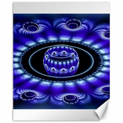 Fractal Blue Sphere 3d Pattern Canvas 16  X 20  by Pakrebo