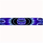 Fractal Blue Sphere 3d Pattern Small Bar Mats 24 x4  Bar Mat