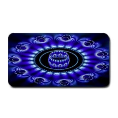 Fractal Blue Sphere 3d Pattern Medium Bar Mats by Pakrebo