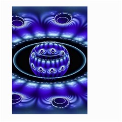 Fractal Blue Sphere 3d Pattern Large Garden Flag (two Sides) by Pakrebo