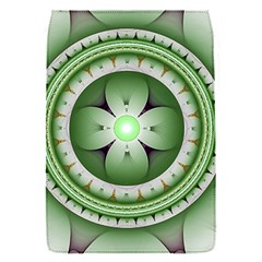 Fractal Mandala Green Purple Removable Flap Cover (s) by Pakrebo