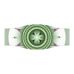 Fractal Mandala Green Purple Stretchable Headband by Pakrebo