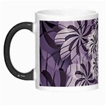 Fractal Floral Striped Lavender Morph Mugs Left