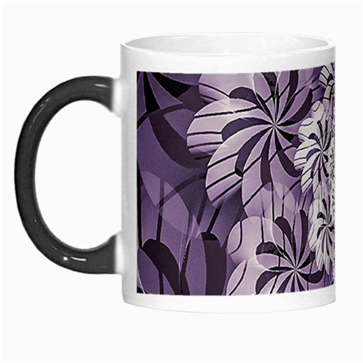 Fractal Floral Striped Lavender Morph Mugs