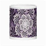 Fractal Floral Striped Lavender Morph Mugs Center