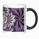 Fractal Floral Striped Lavender Morph Mugs Right