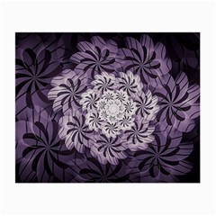 Fractal Floral Striped Lavender Small Glasses Cloth